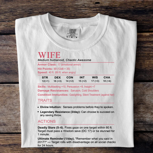 Wife Stats 2 Classic Unisex T-Shirt