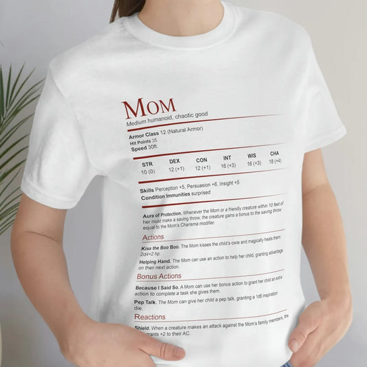Mom Stats Block Classic Unisex T-Shirt