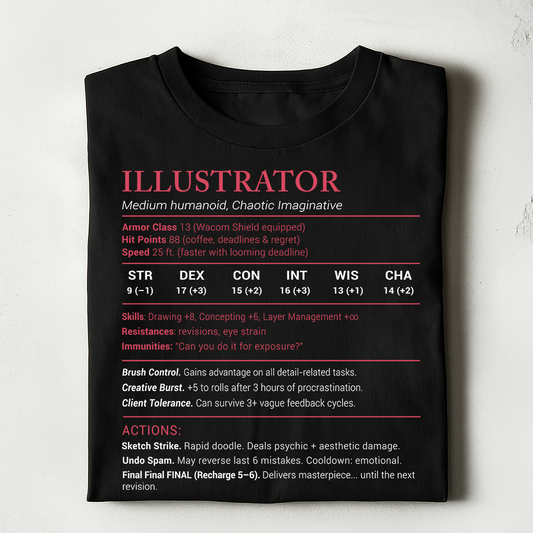 Illustrator Stats Classic Unisex T-Shirt
