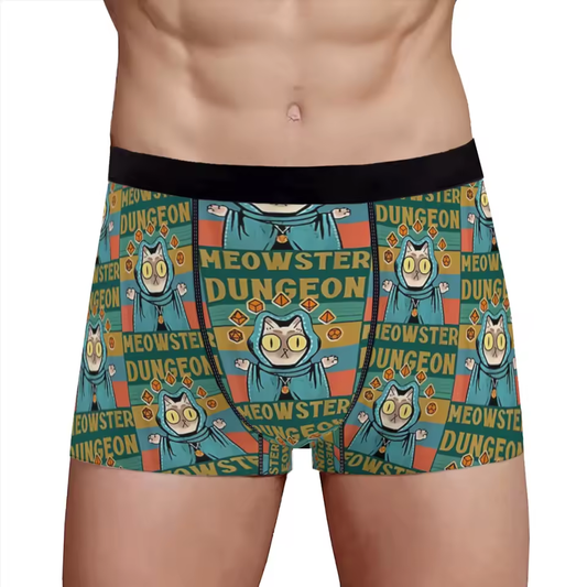 Dungeon Meowster Underwear Men's Boxer Briefs