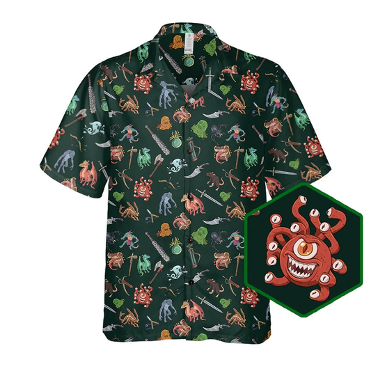 D&D Monster Hawaiian Shirt