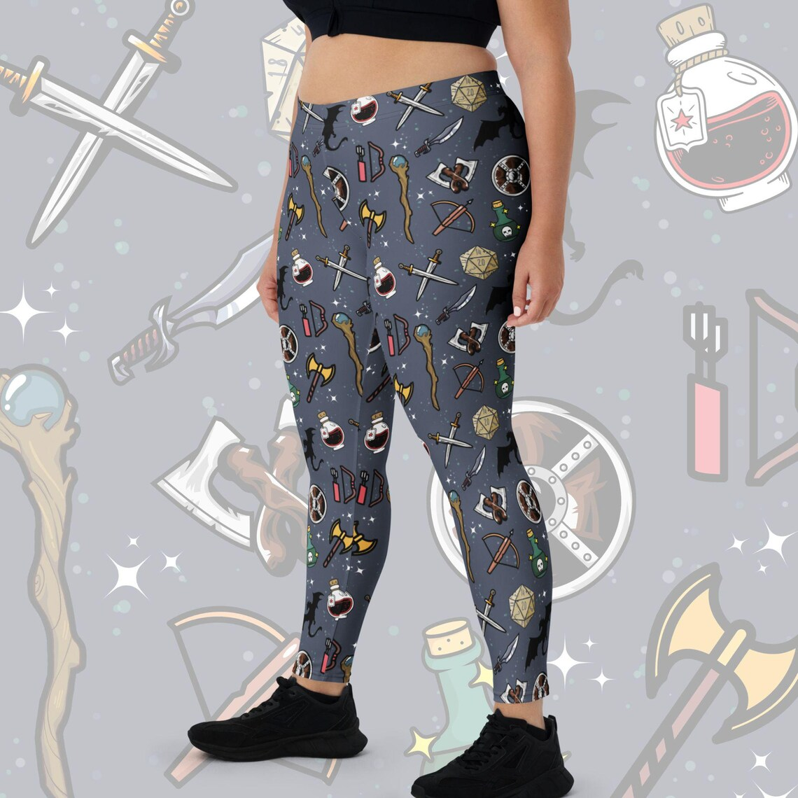 DND Items Grey Leggings