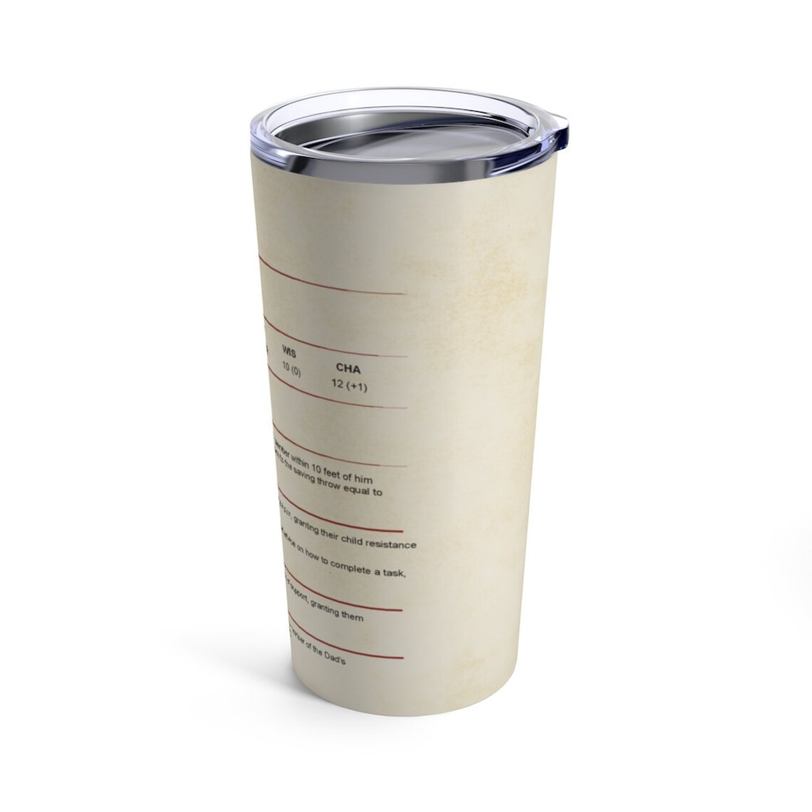 Dad Stats Tumbler