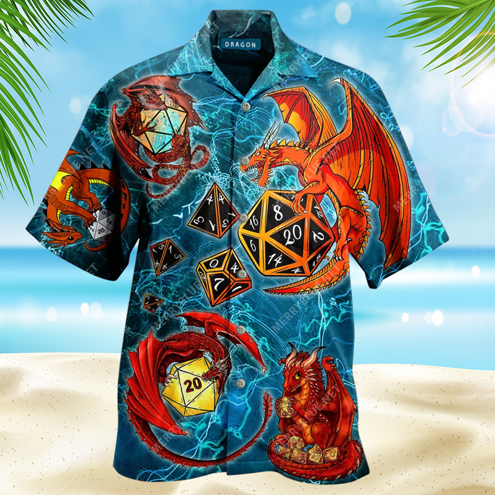 Dragons And Dices Hawaiian Shirt