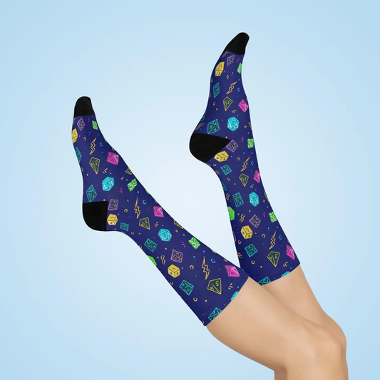 Retro DnD Dice Socks