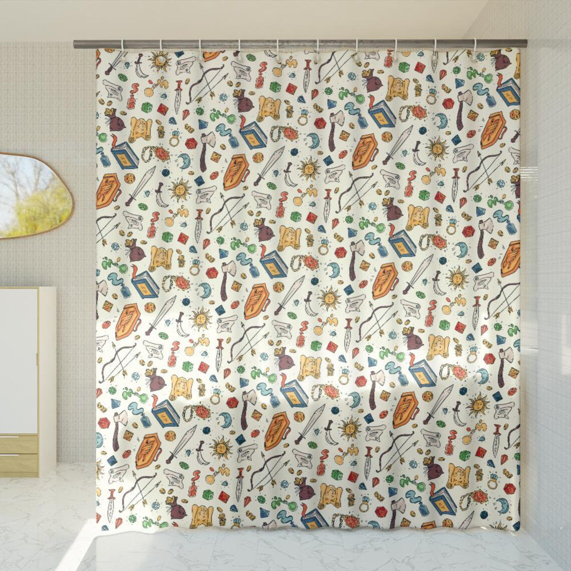 DND Items Shower Curtain