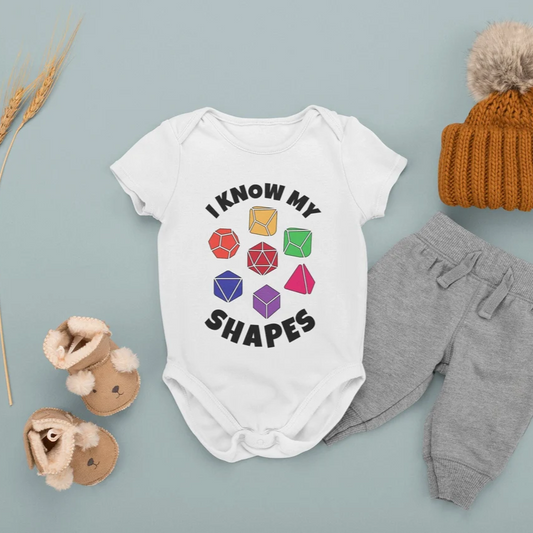 I Know My Shape Baby Bodysuit