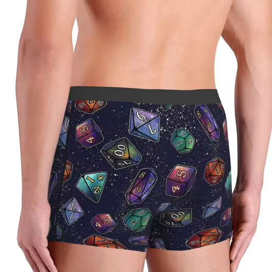 Galaxy Of Dices Underwear Men's Boxer Briefs