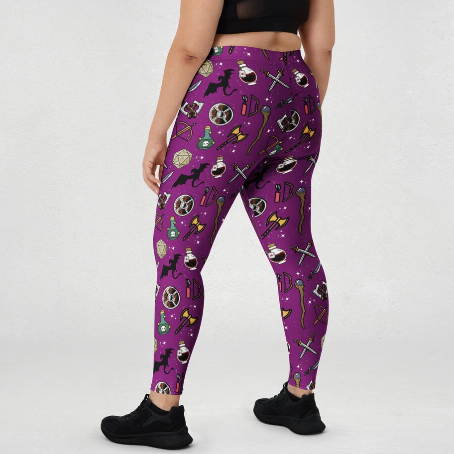 DND Items Purple Leggings