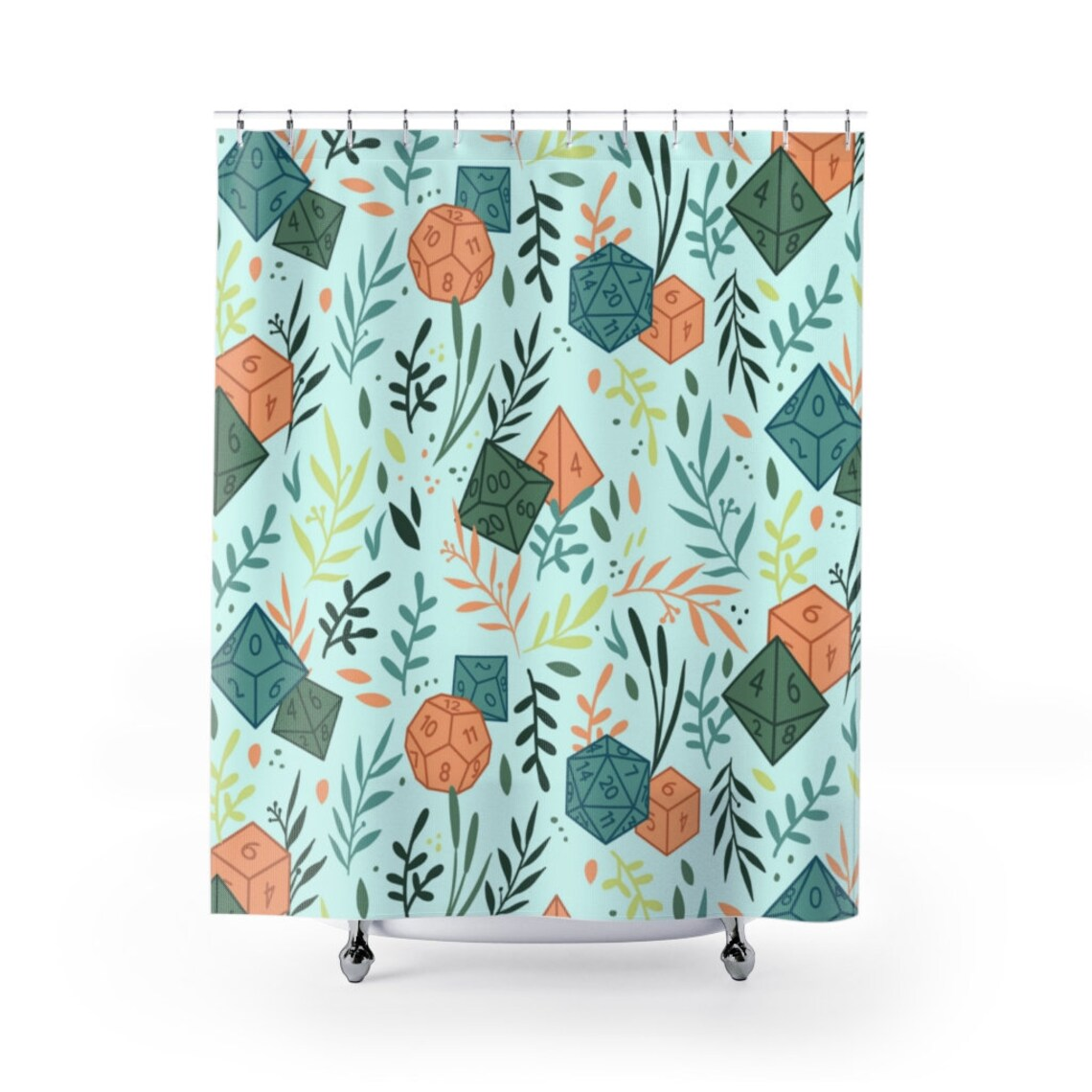 Dices And Plants Shower Curtain