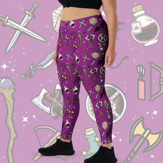 DND Items Purple Leggings