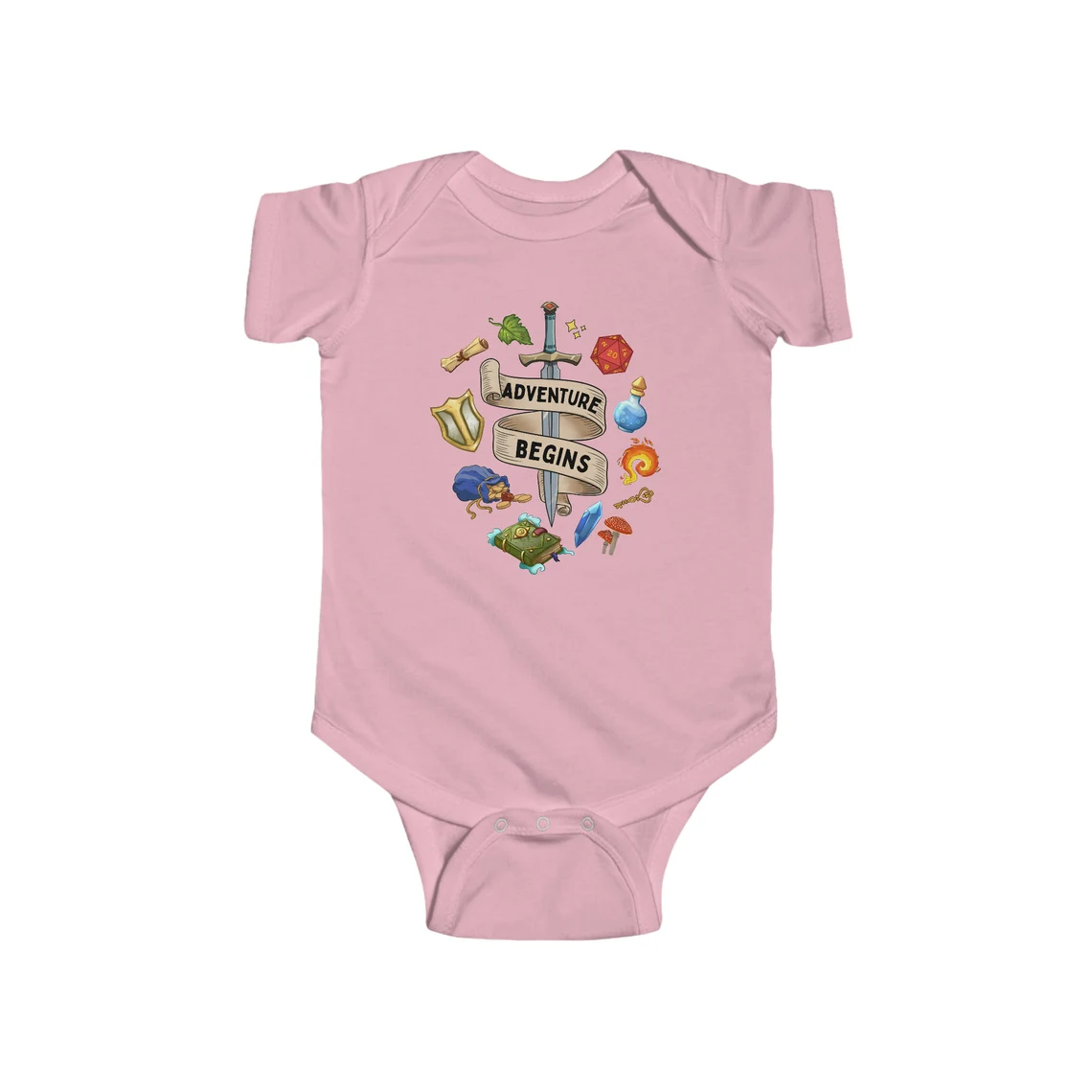 Adventure Begins Baby Bodysuit