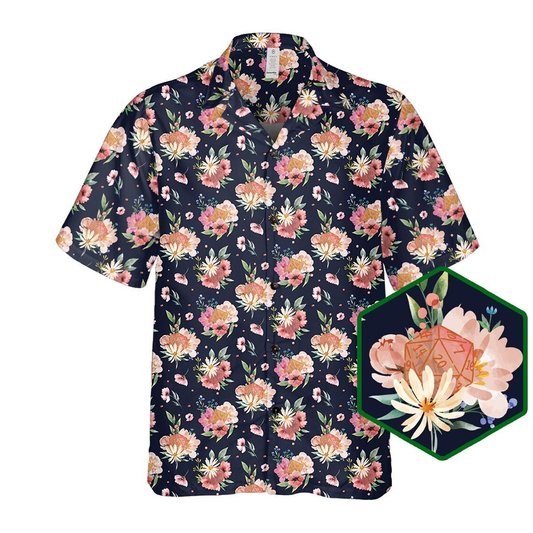 Dice Flower Hawaiian Shirt