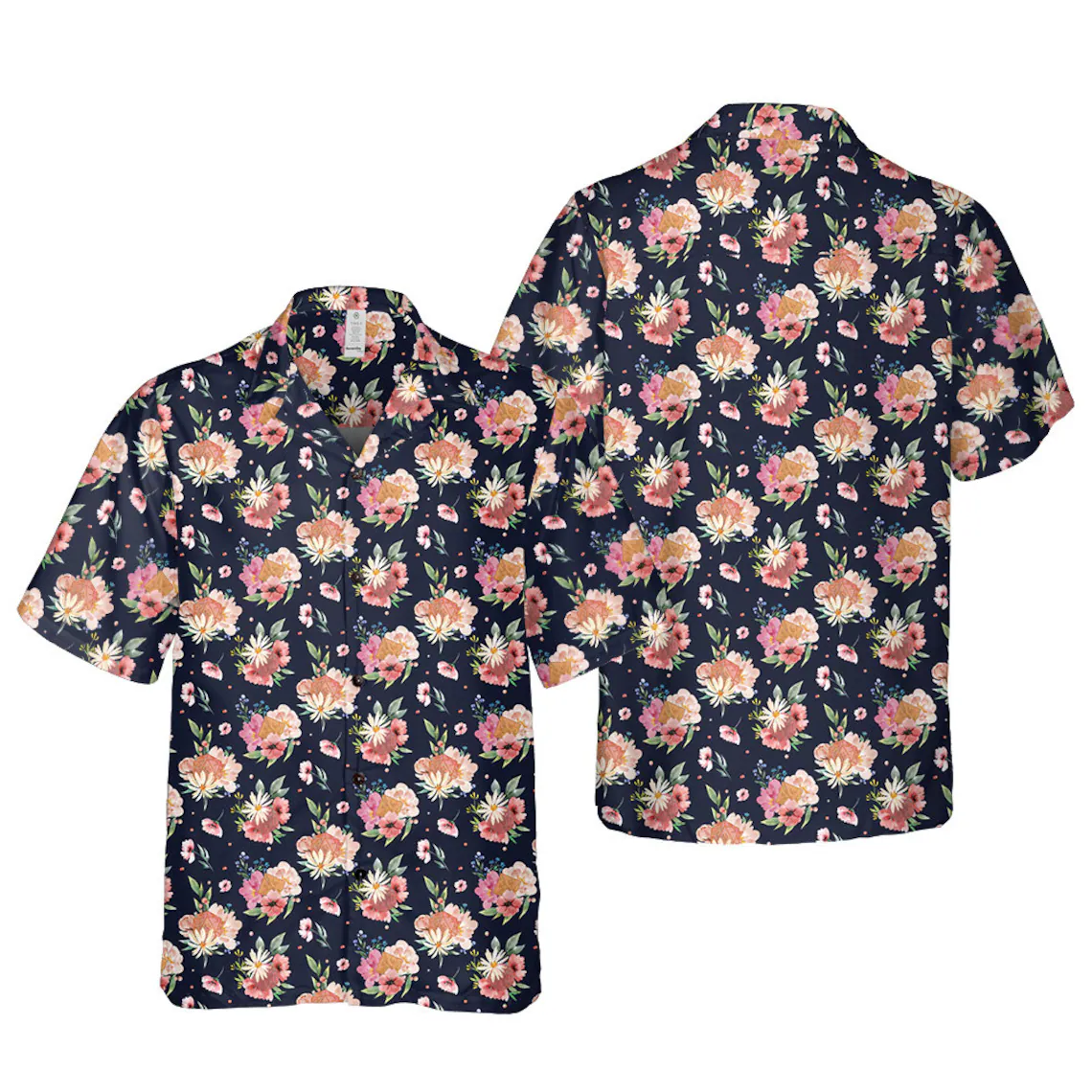 Dice Flower Hawaiian Shirt