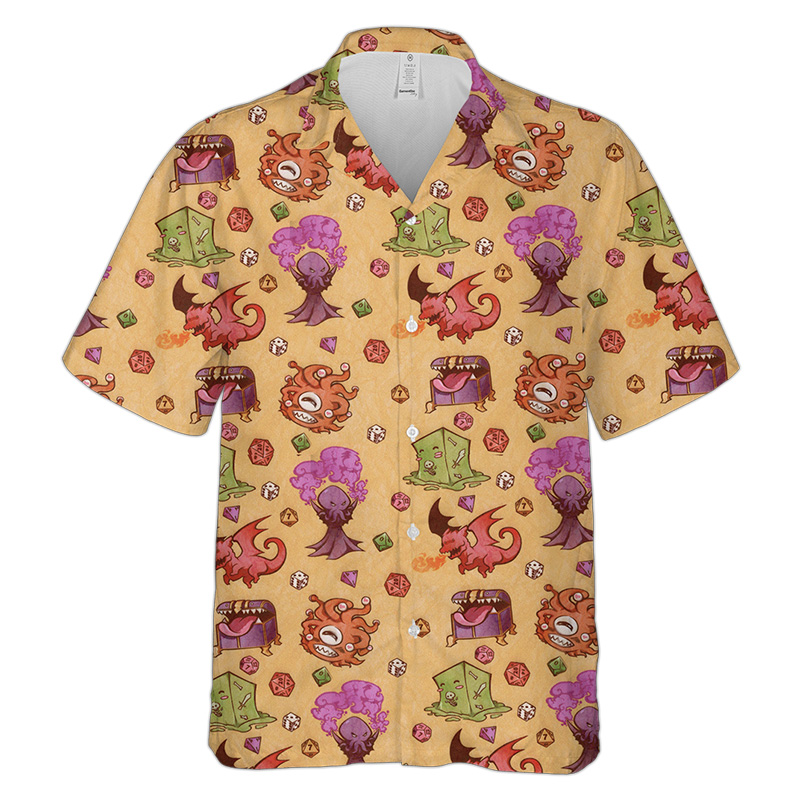 Cute DND Monster Hawaiian Shirt