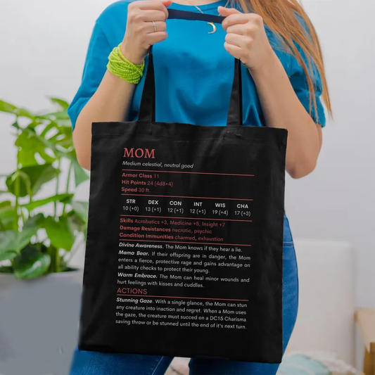 Mom Stats Tote Bag