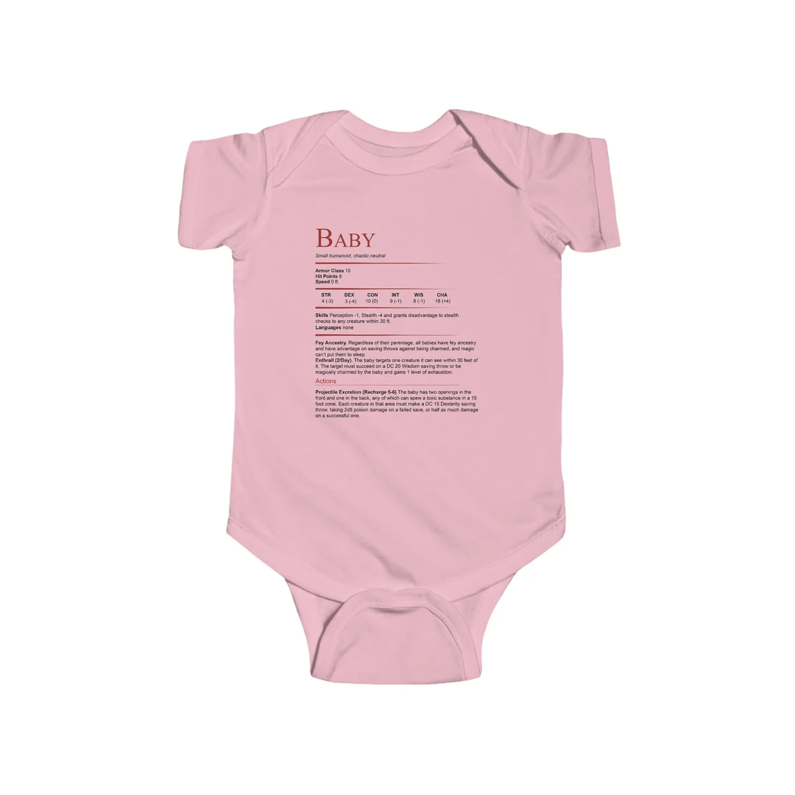 Baby Stats Bodysuit