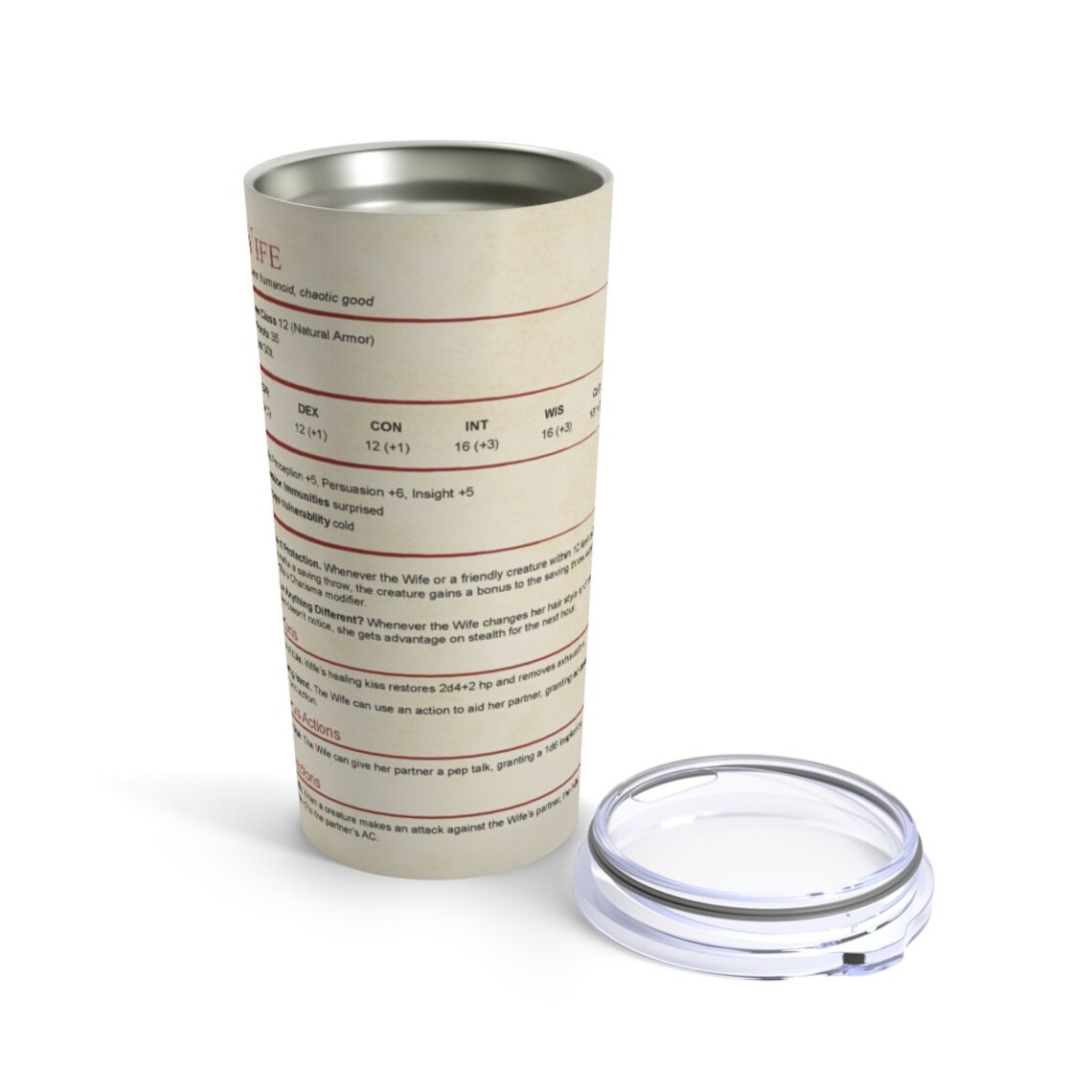Wife Stats Tumbler