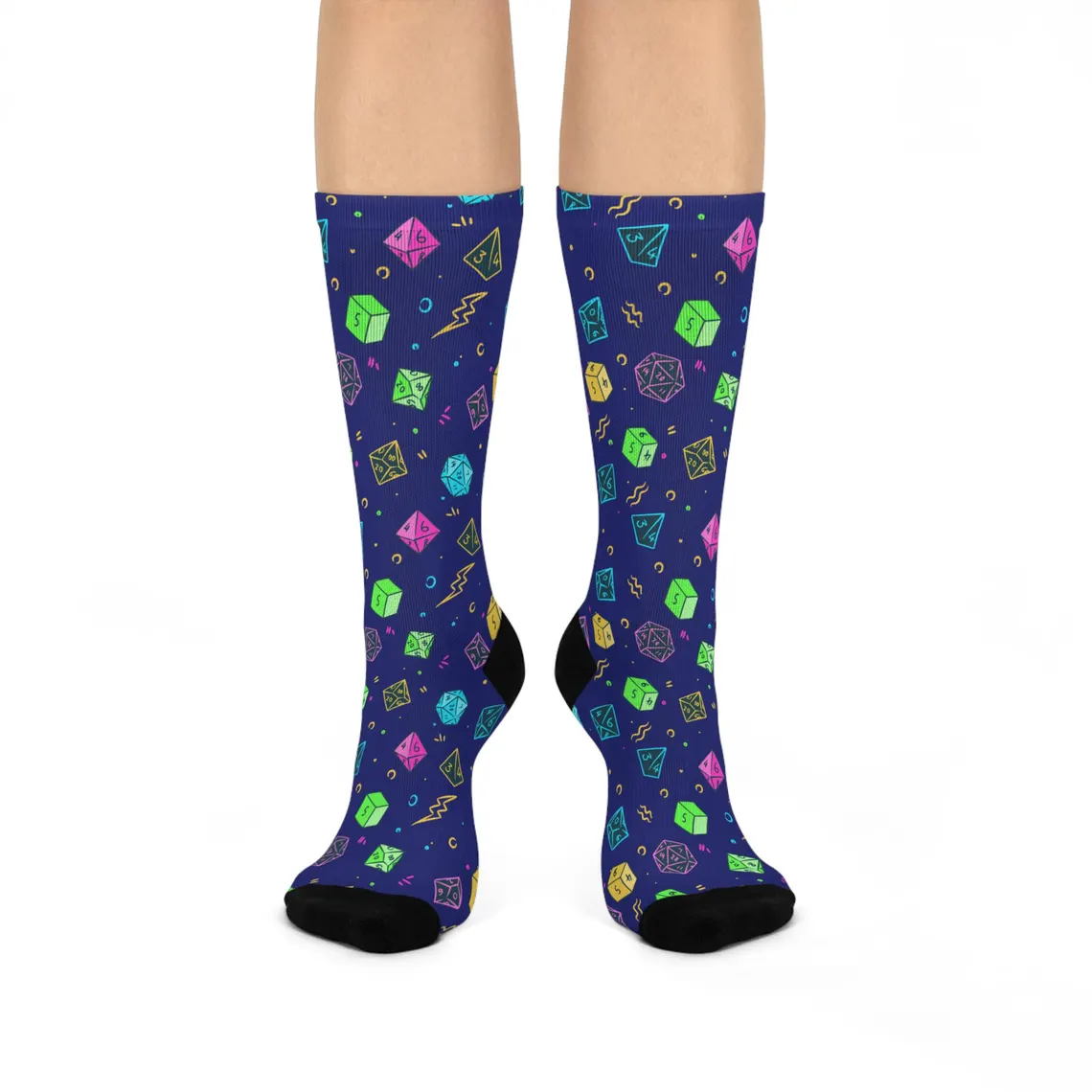 Retro DnD Dice Socks