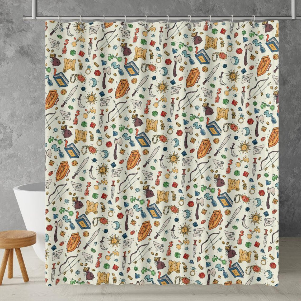 DND Items Shower Curtain