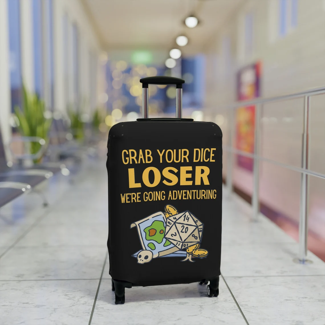 Grab Your Dice Loser Luggage Cover