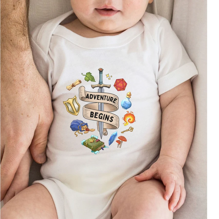 Adventure Begins Baby Bodysuit