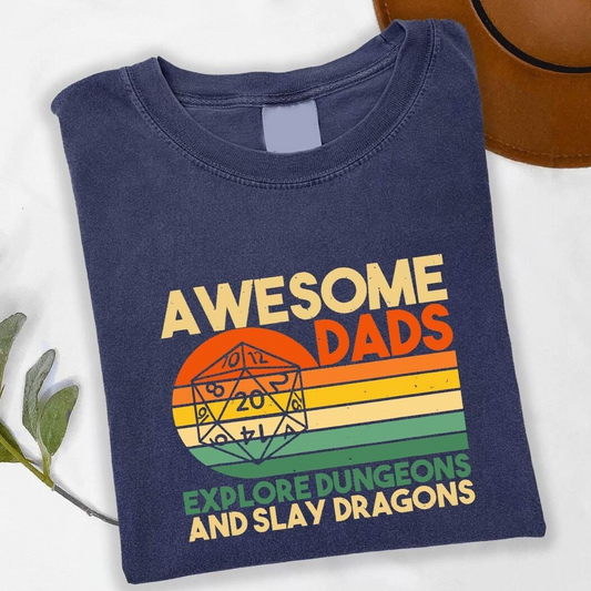 Awesome Dads Explore Dungeons Classic Unisex T-Shirt