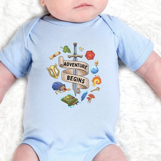 Adventure Begins Baby Bodysuit