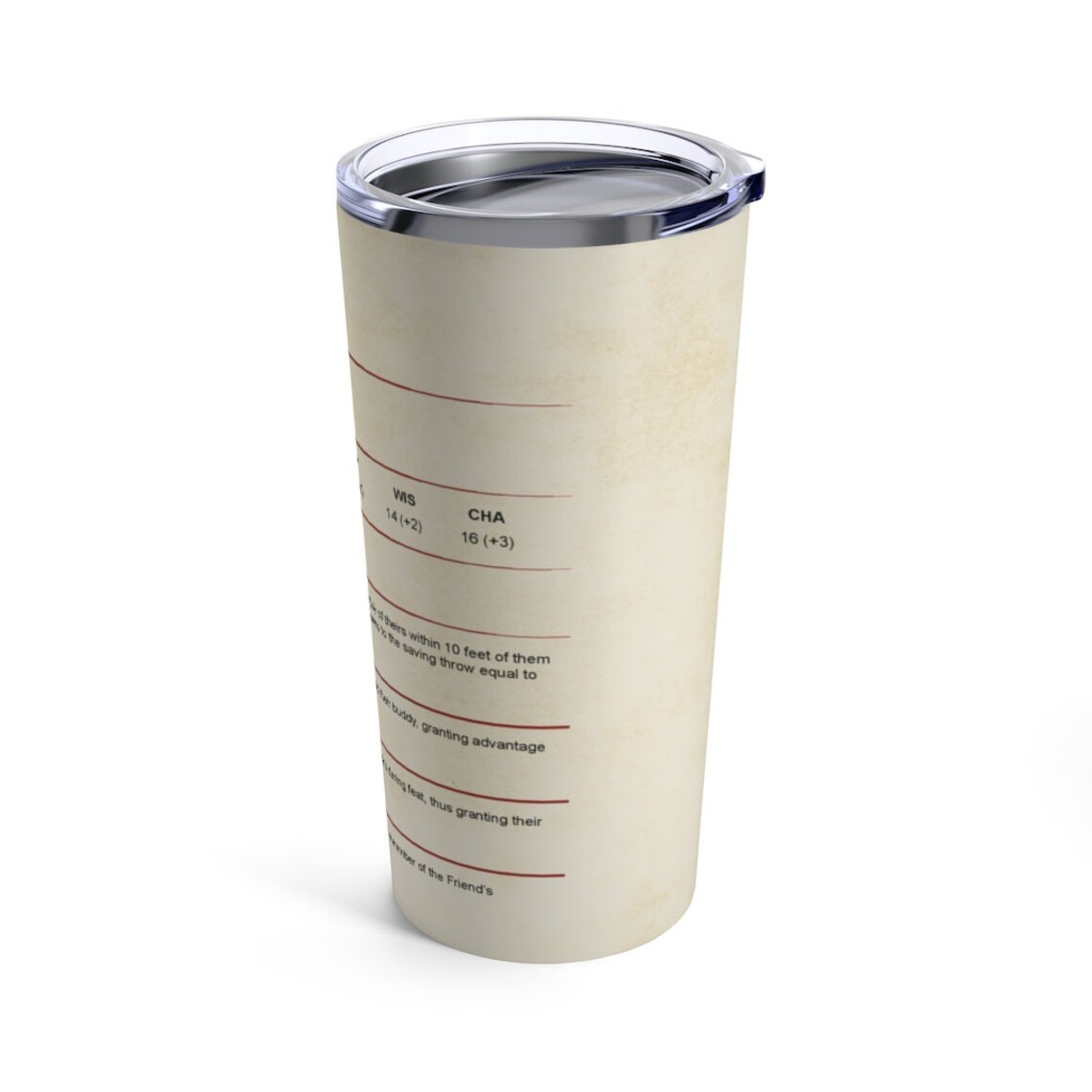 Friend Stats Tumbler