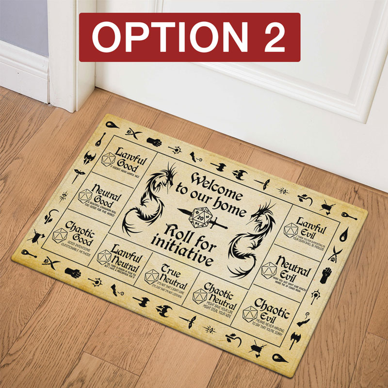 Roll For Initiative 4 Colors Doormat