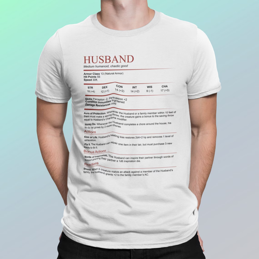 Husband White Classic Unisex T-Shirt