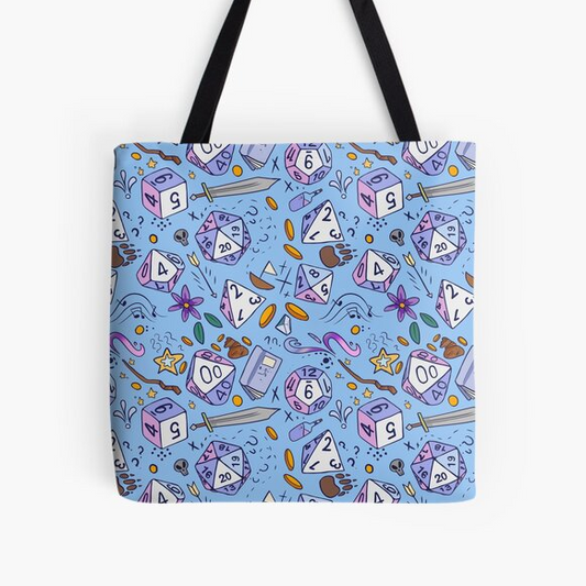 DnD Dices Lined Tote Bag