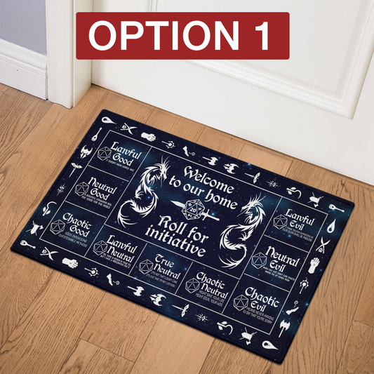 Roll For Initiative 4 Colors Doormat