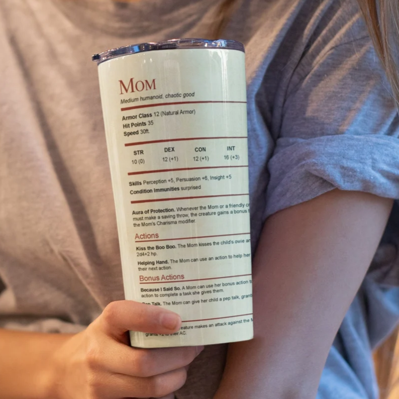 Mom Stats Tumbler