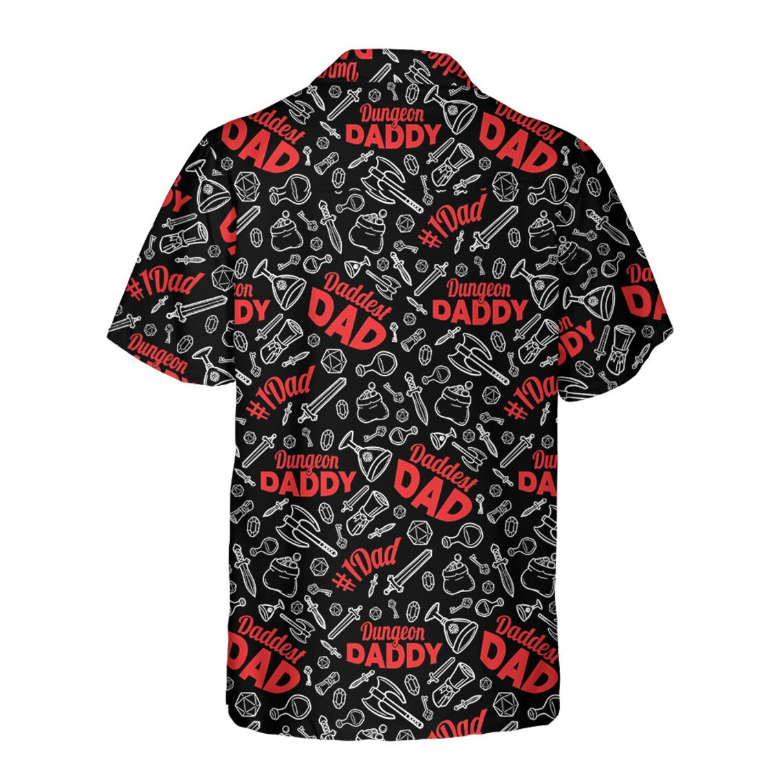 Dungeon Daddy Black Hawaiian Shirt
