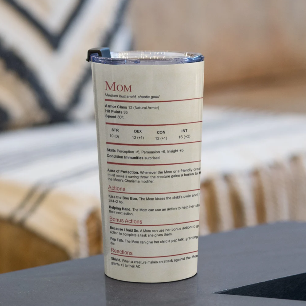 Mom Stats Tumbler