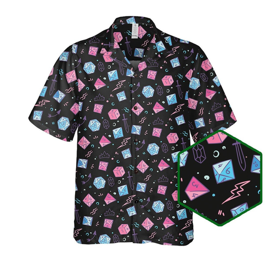 DND Alignment Dices Hawaiian Shirt
