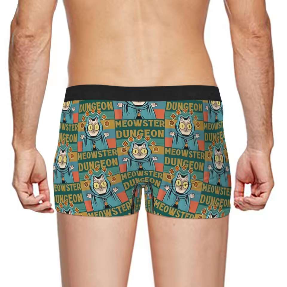 Dungeon Meowster Underwear Men's Boxer Briefs