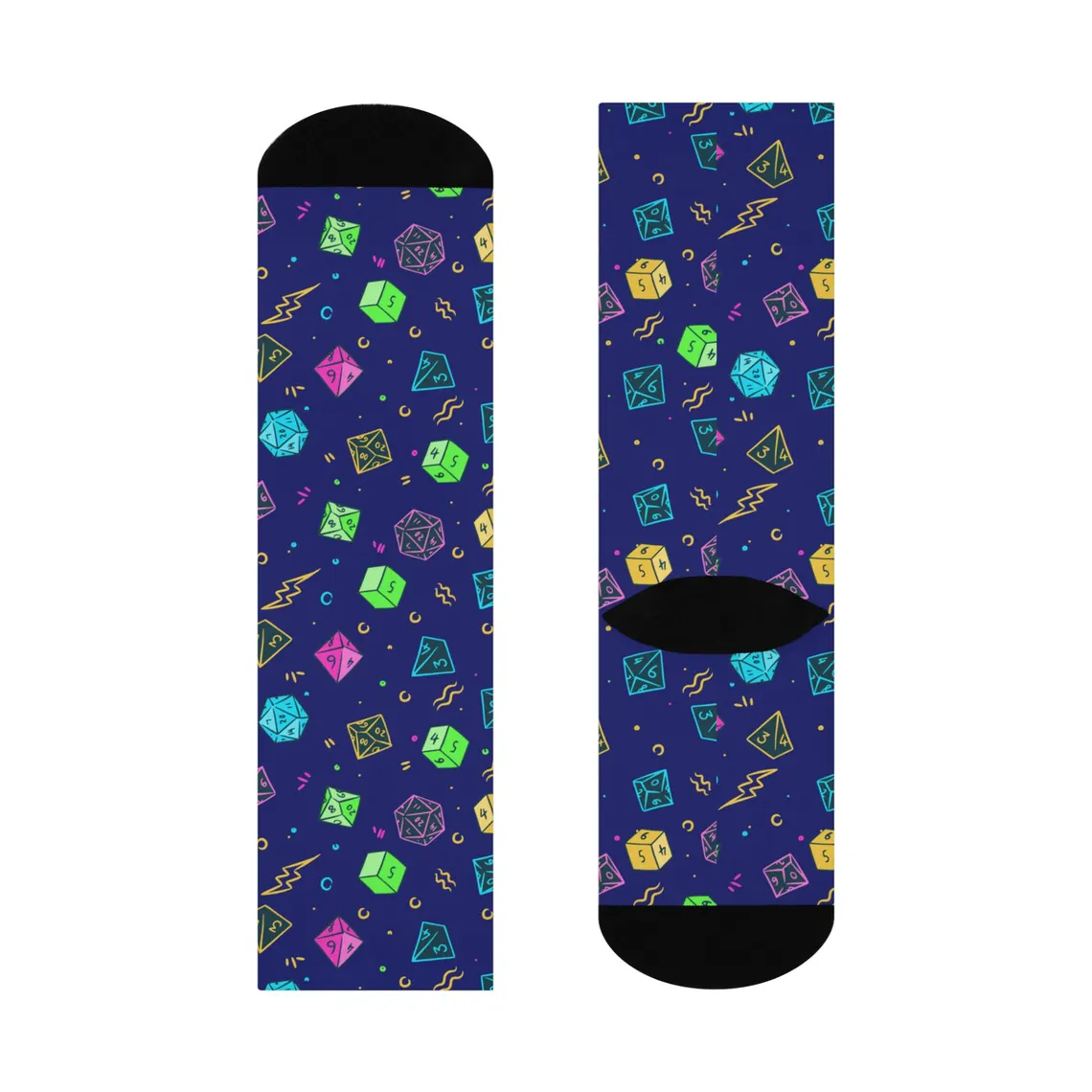 Retro DnD Dice Socks