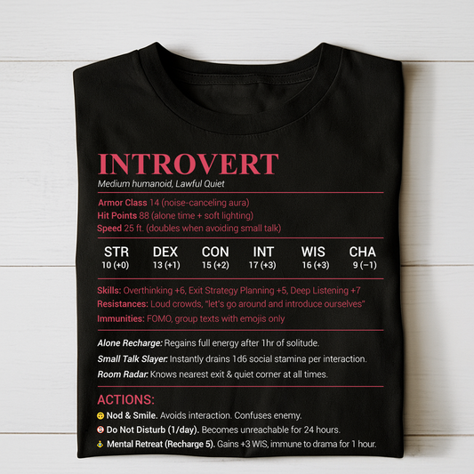 Introvert Stats Classic Unisex T-Shirt