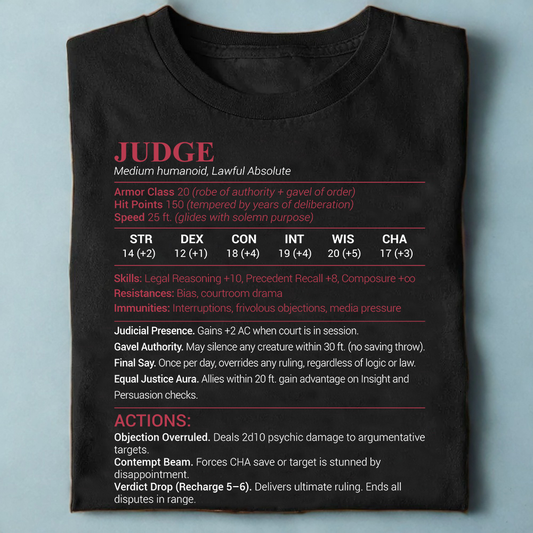 Judge Stats Classic Unisex T-Shirt