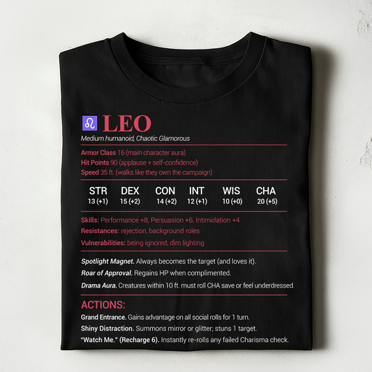 Leo Stats Classic Unisex T-Shirt