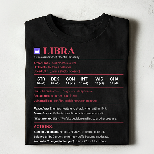 Libra Stats Classic Unisex T-Shirt