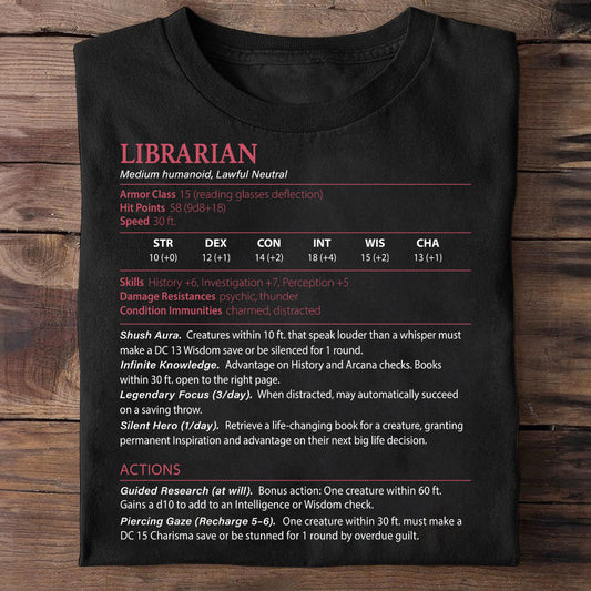 Librarian Stats Classic Unisex T-Shirt
