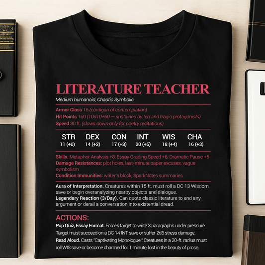 Literature Teacher Classic Unisex T-Shirt
