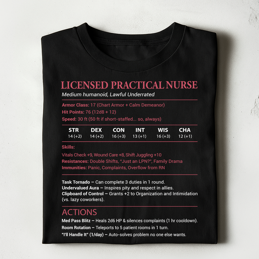 Licensed Practical Nurse LPN Classic Unisex T-Shirt