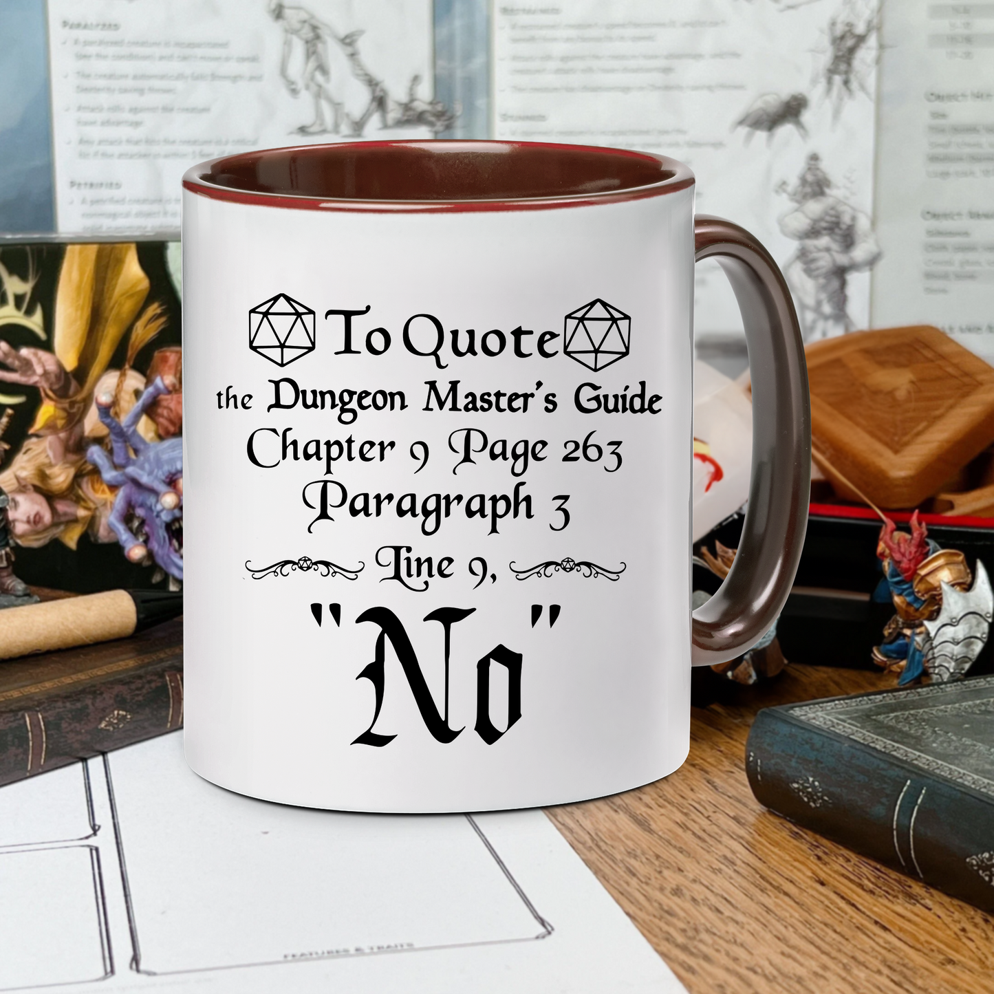 DnD To Quote The DM's Guide Accent Mug