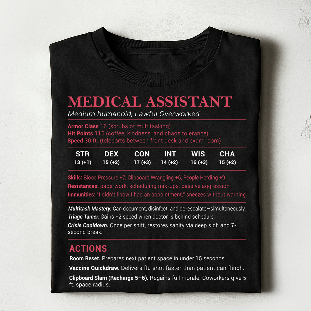 Medical Assistant Stats Classic Unisex T-Shirt