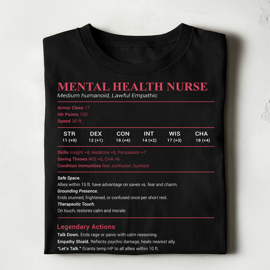 Mental Health Nurse Stats Classic Unisex T-Shirt