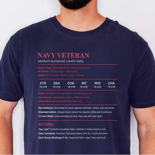 Navy Veteran Classic Unisex T-Shirt